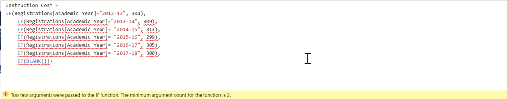 Multiple if statements dax calculations enterprise dna forum