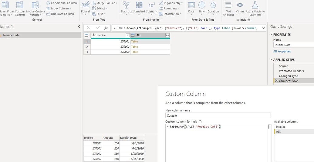 Group By Latest Date Power Bi