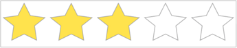 3 of 5 Star Rating