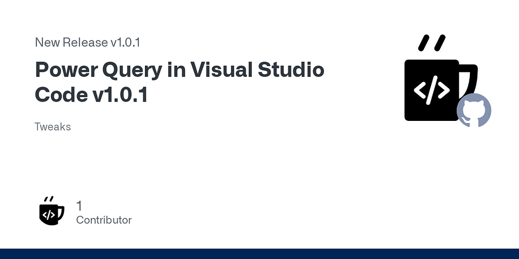 External Tool to edit Power Query code in Visual Studio Code - Software ...