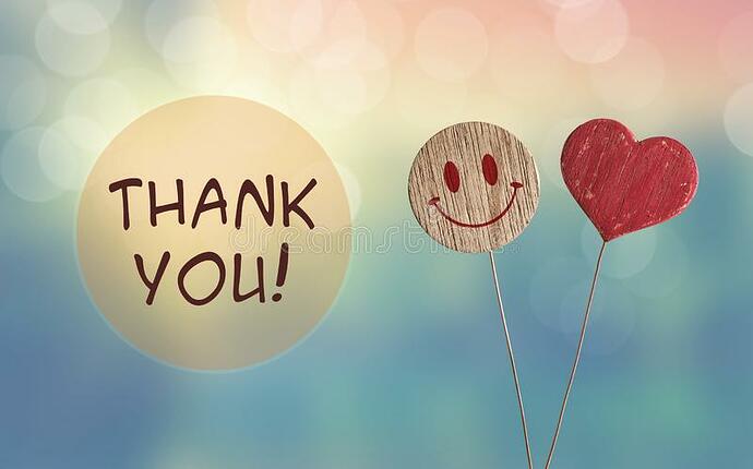 thank-you-heart-smile-emoji-wooden-bokeh-light-background-125814550