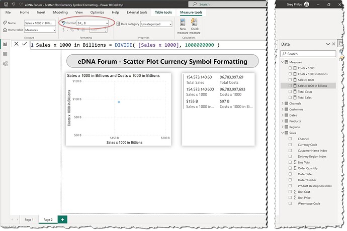 eDNA Forum - Scatter Plot Currency Symbol Formatting - 1