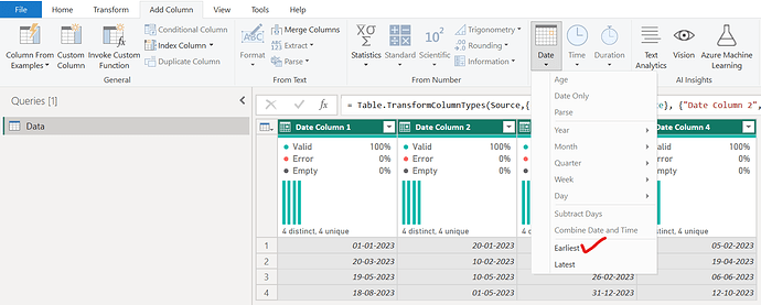 Select The Earliest Option From Date Dropdown