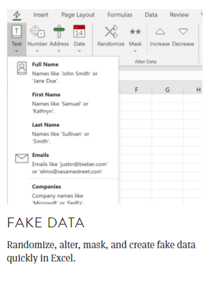 create fake data