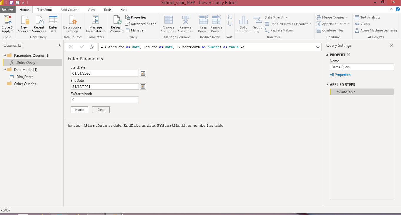 How can I add school Year to your date table - Power BI - Enterprise ...