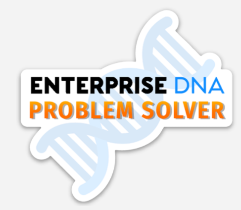 Enterprise DNA Problem of the Week Laptop Sticker Proof