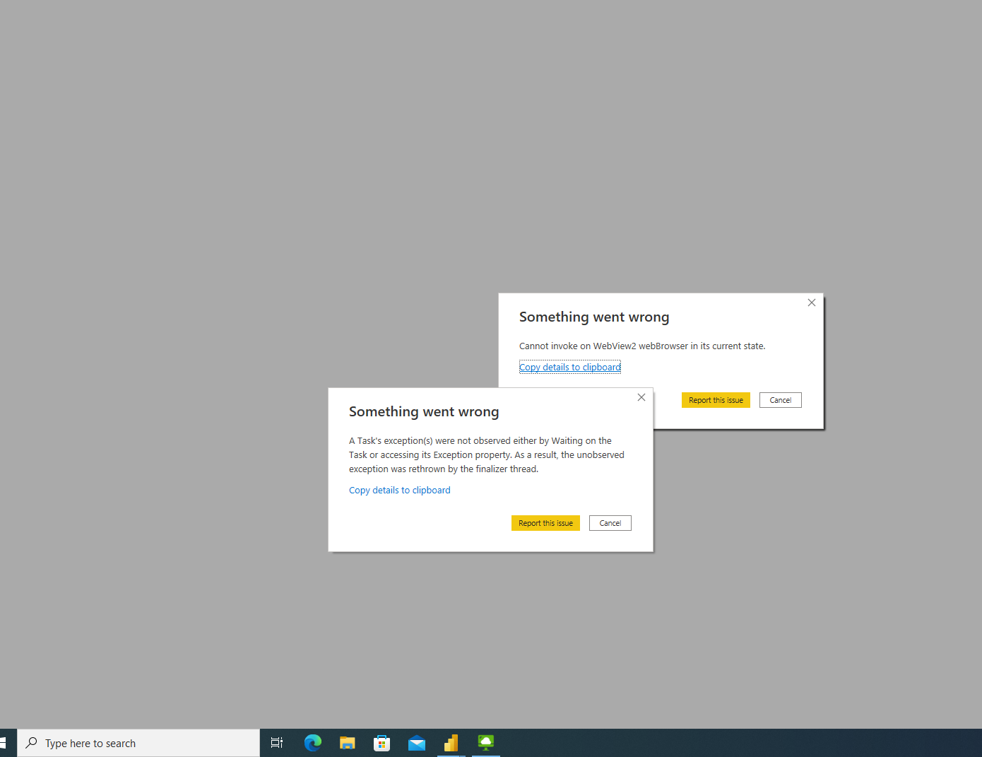 unable to install power bi desktop unable to install power bi desktop