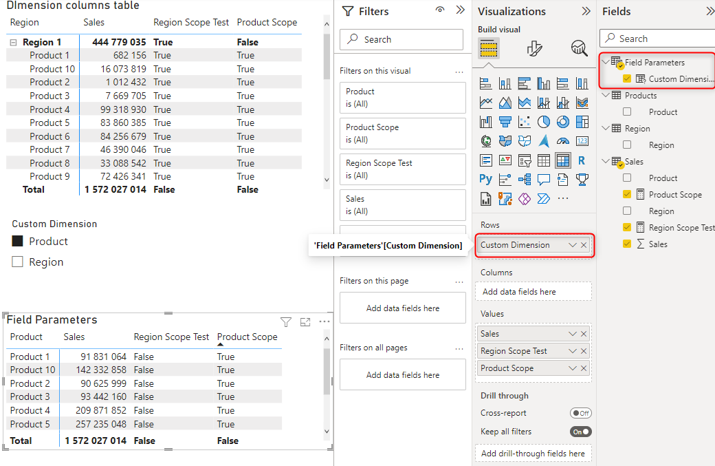 How To Calculate Percentages In A field parameters Form In Power BI DAX Calculations