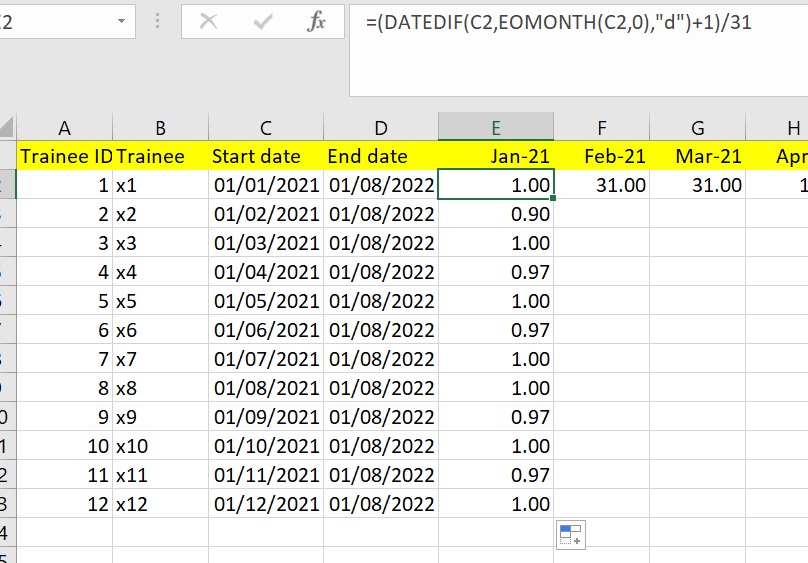 Dax Calculation Start Date Enddate DAX Calculations Enterprise 