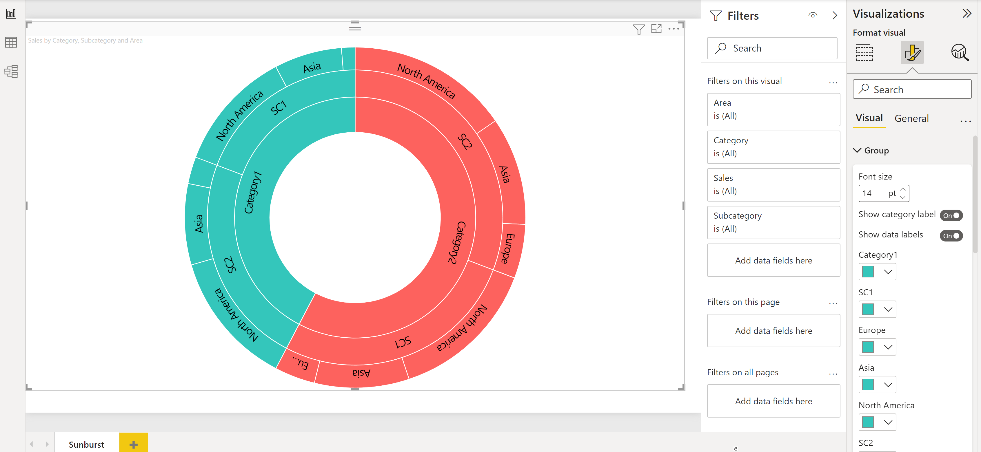 how-to-edit-font-color-of-data-labels-in-sunburst-visual-data